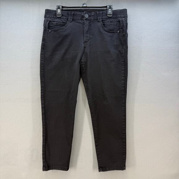 Democracy Jeans Women's 14 Black Denim Straight (Ab)solution High Rise Normcore - Picture 1 of 12